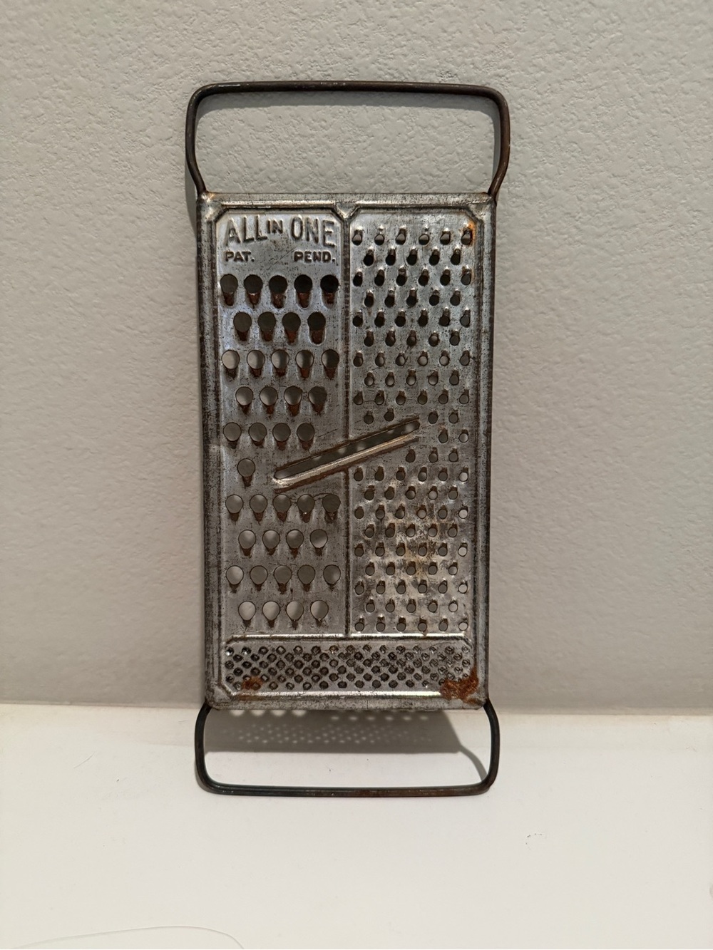 Vintage All-In-One Stainless Steel Box Grater - Silver